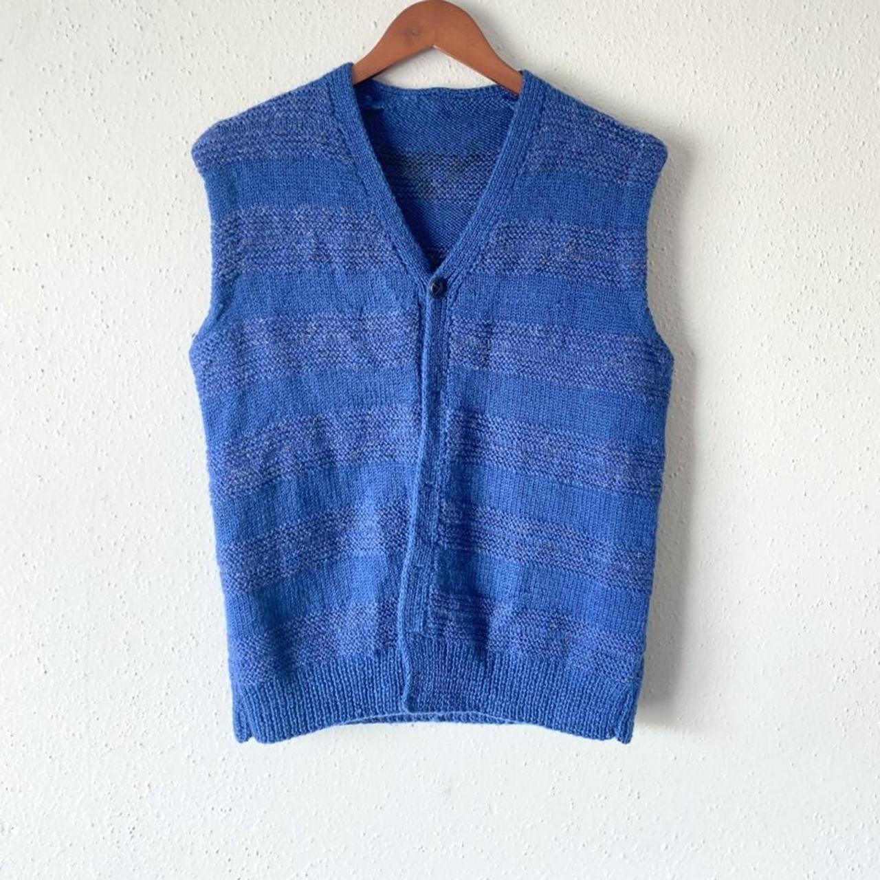 cool-blue-knit-sweater-vest-size-mens-depop