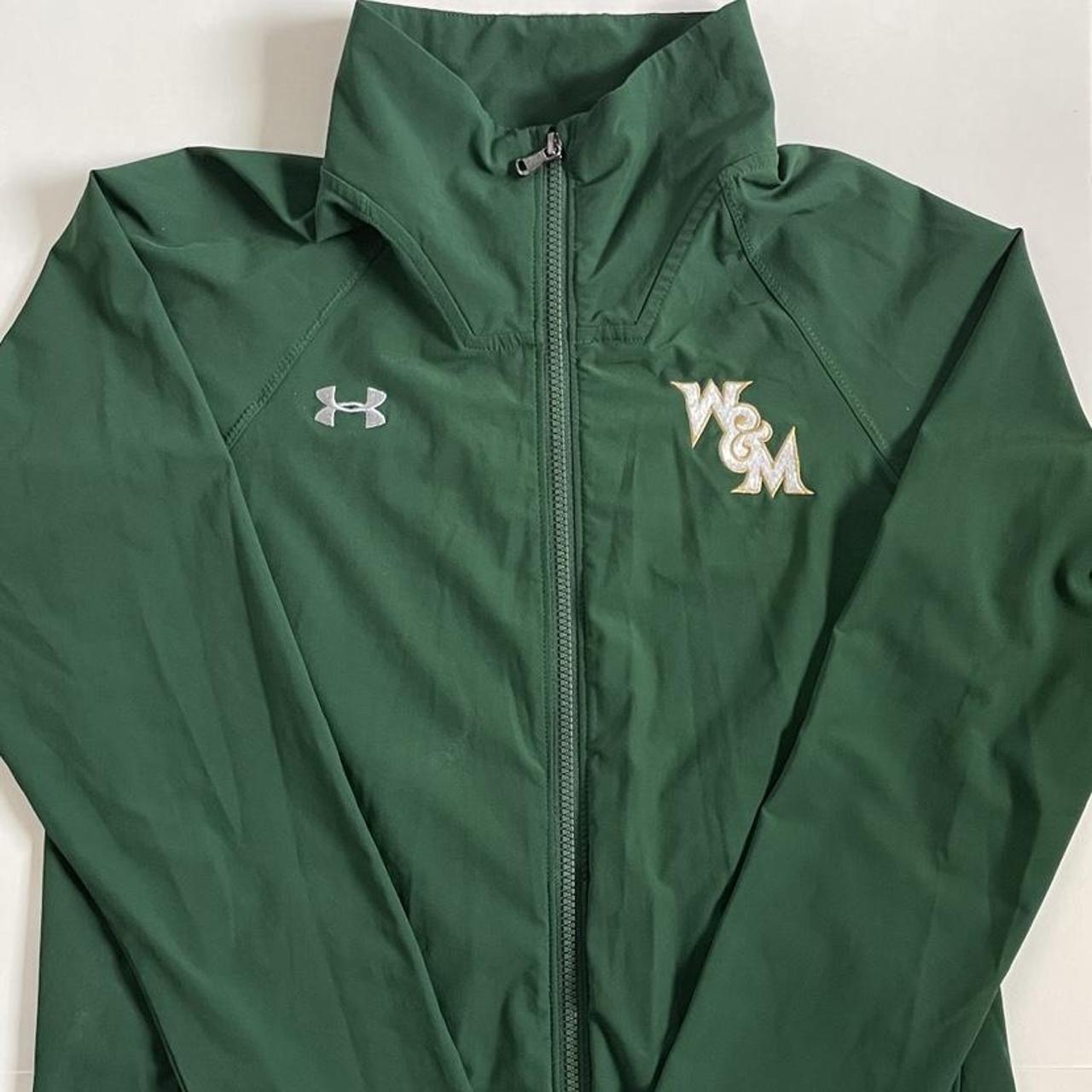 Under Armour Men's Green and White Jacket | Depop