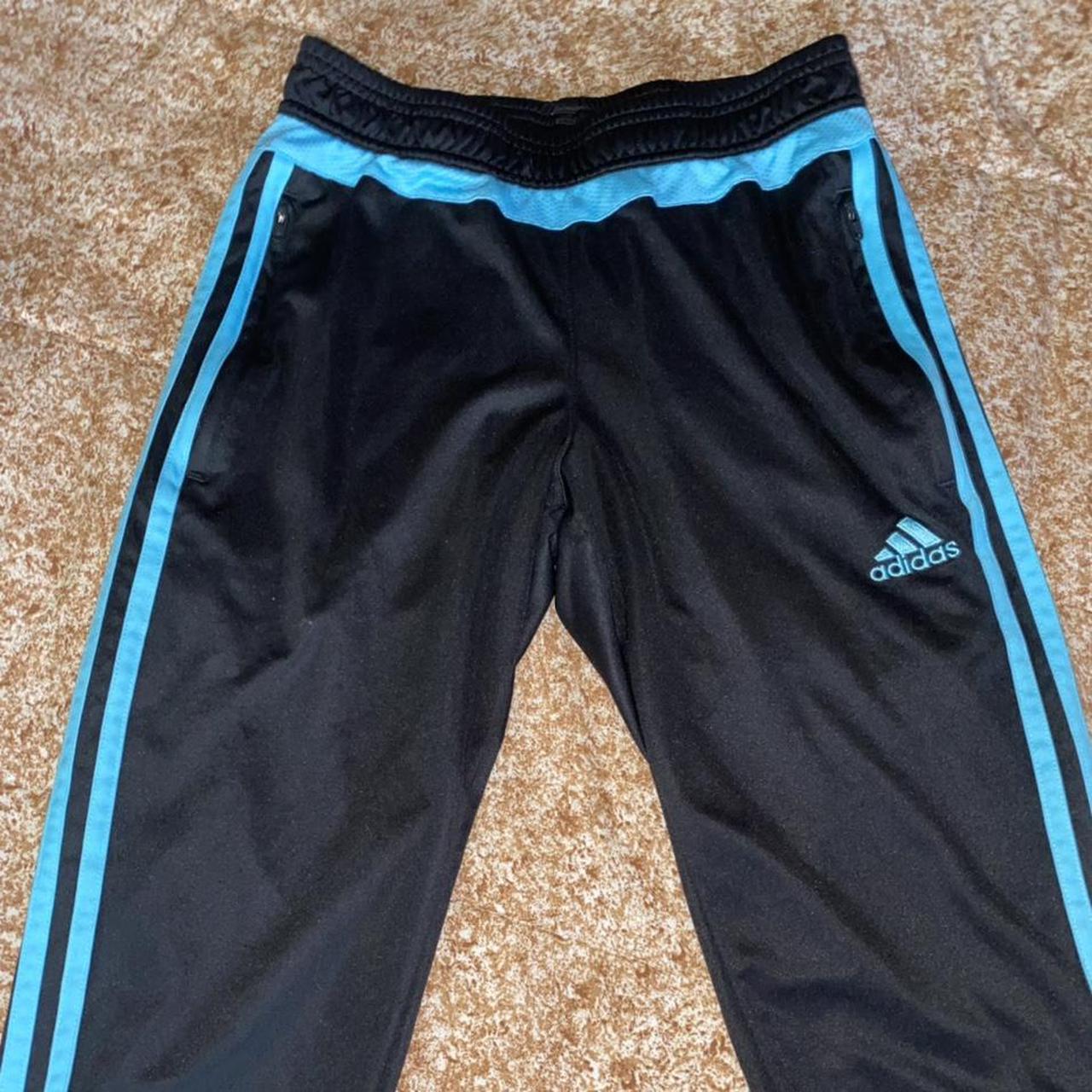 Adidas Women's Black and Blue Shorts