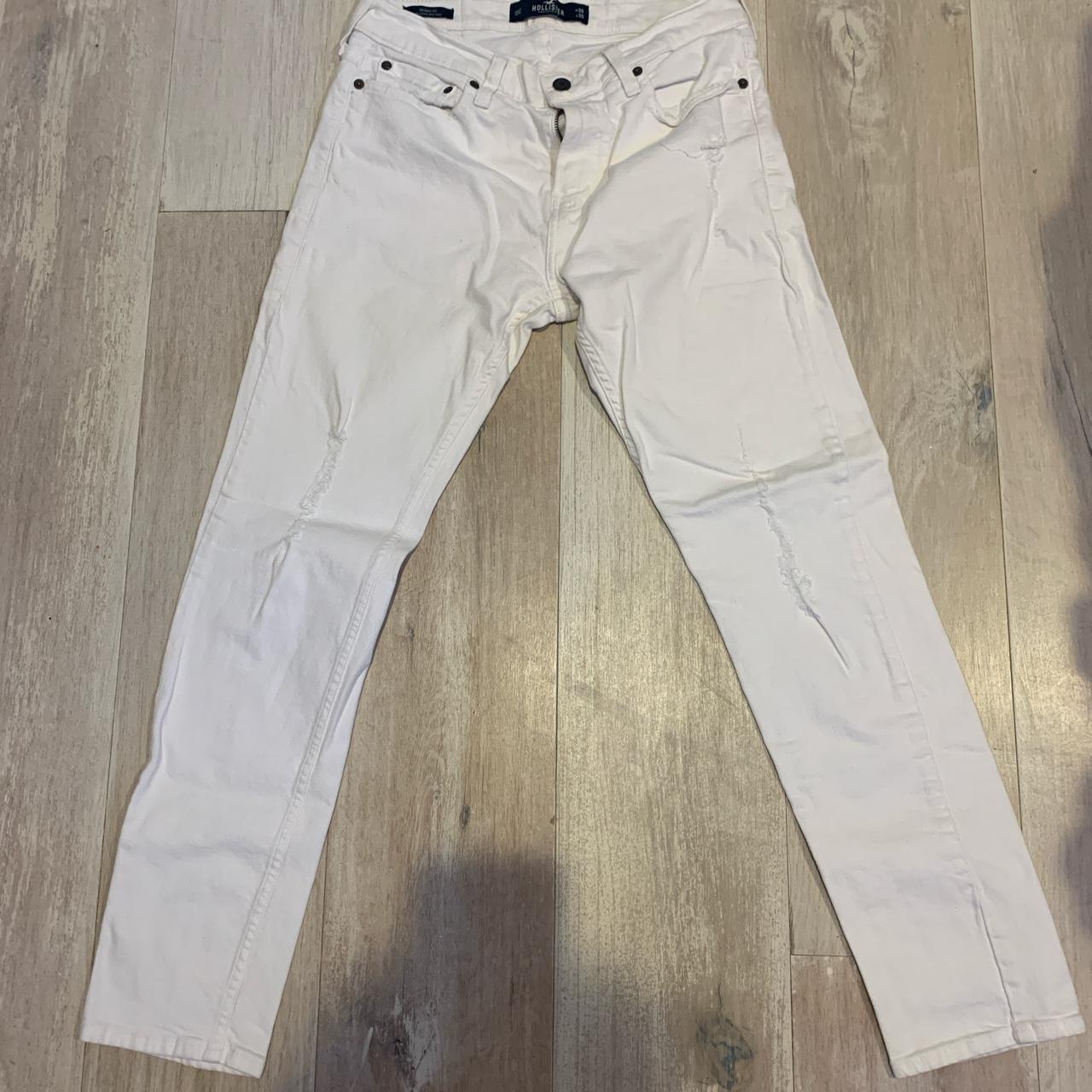 Hollister white jeans best sale mens