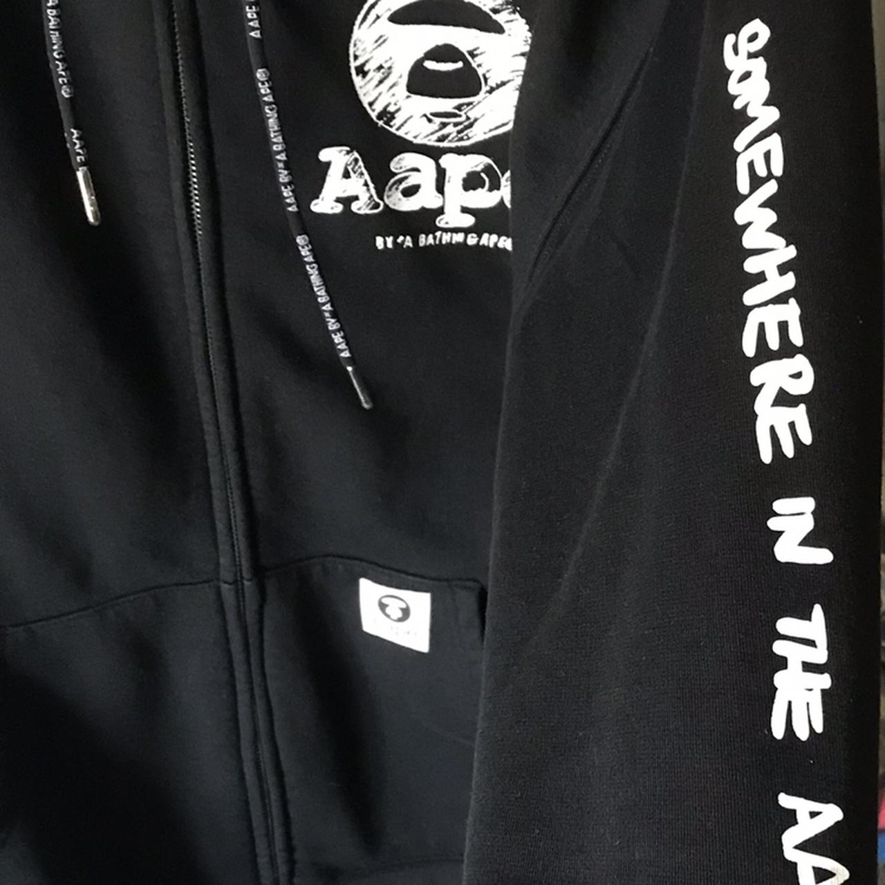 Black AAPE hoodie. Very warm and cosy. Great for any... - Depop