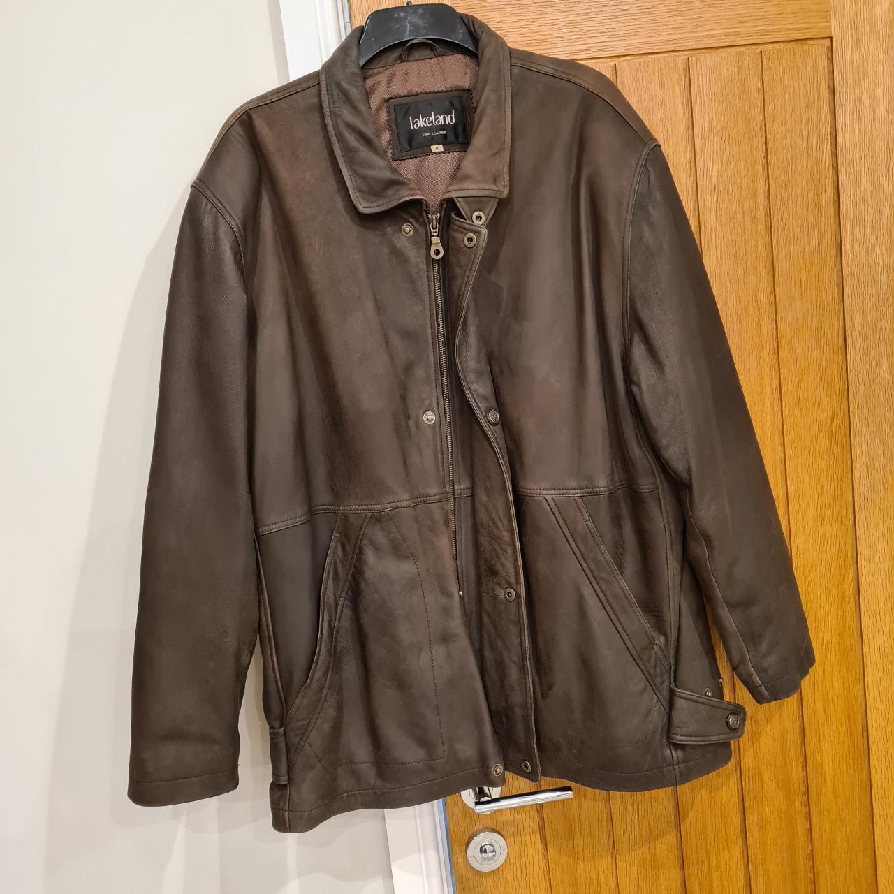 ️Lakeland Soft Fine Leather Jacket in Brown. ️UK... - Depop