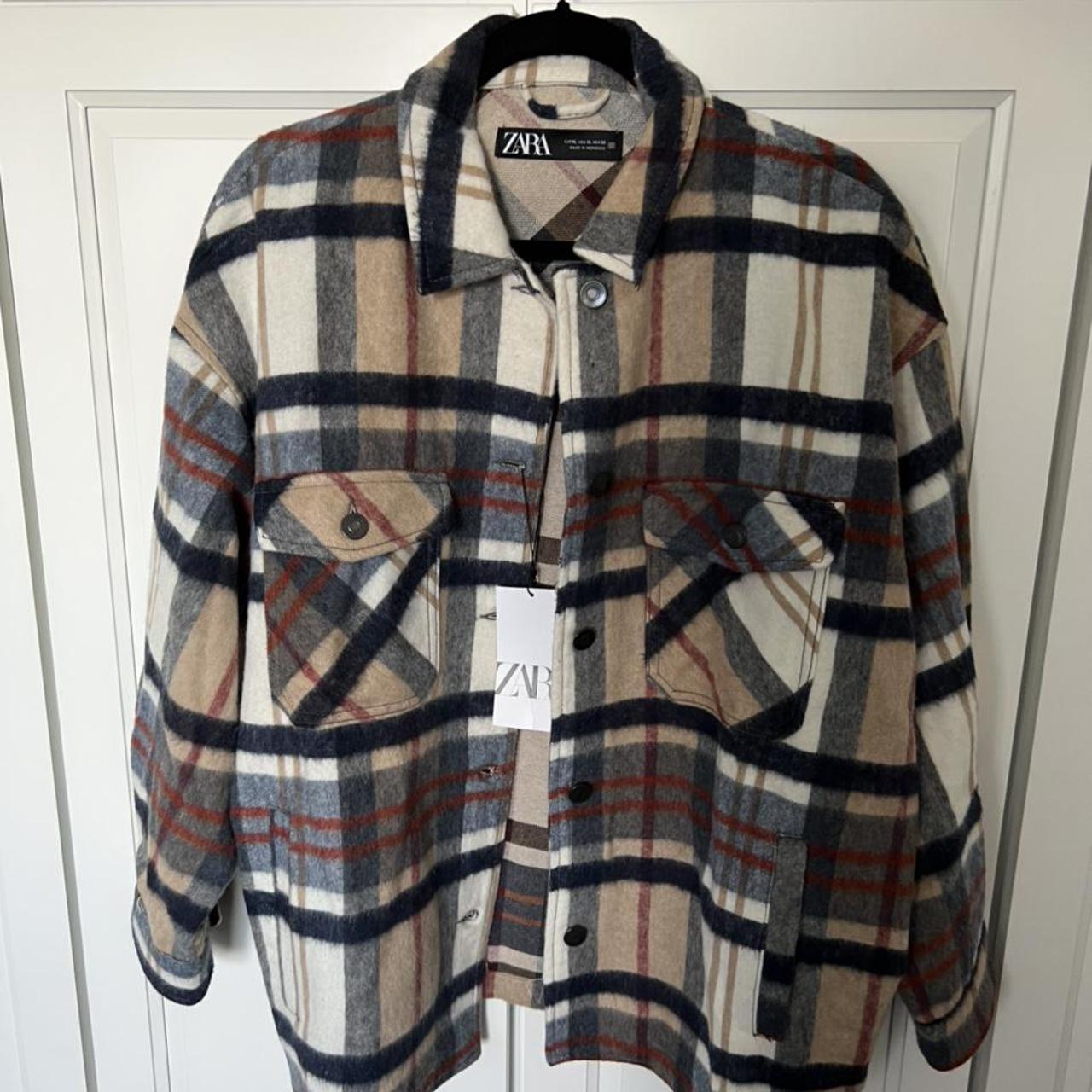 zara wool shirt jacket