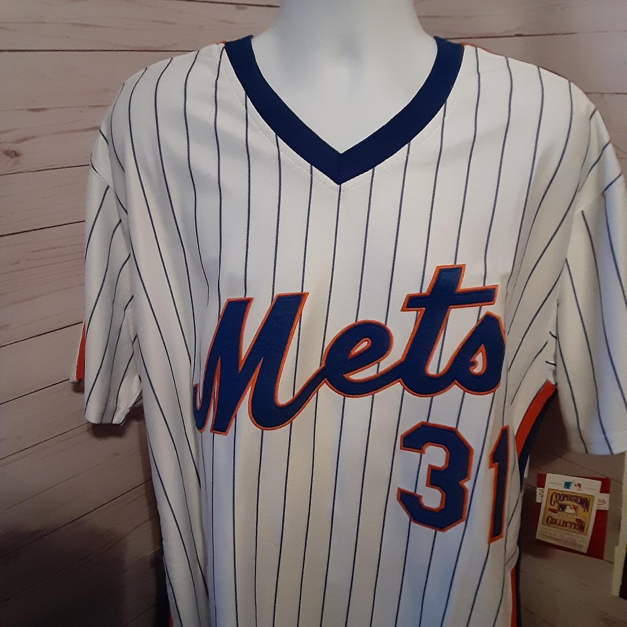 Vintage Nike Team MLB New York Mets Mike Piazza - Depop