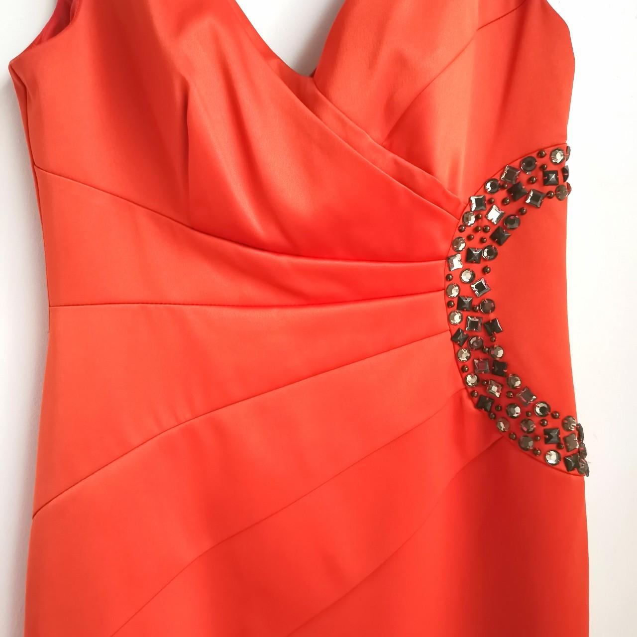 Julien macdonald orange dress hotsell