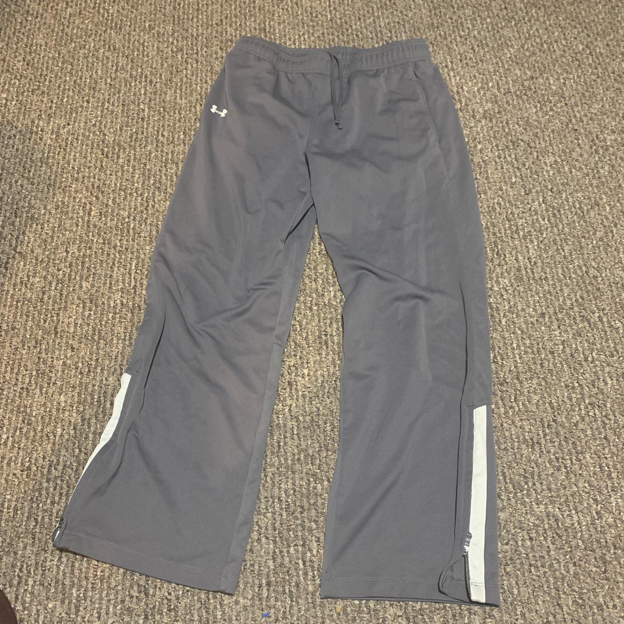 gray under armor sweatpants