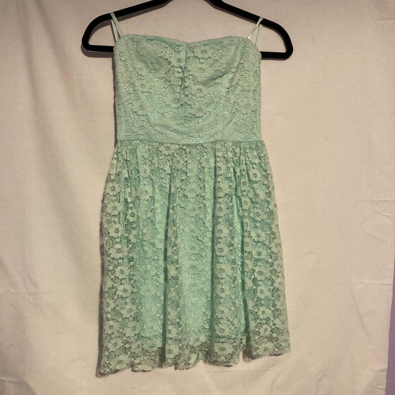 6M delias dress Mint green delias sleeveless dress.... - Depop