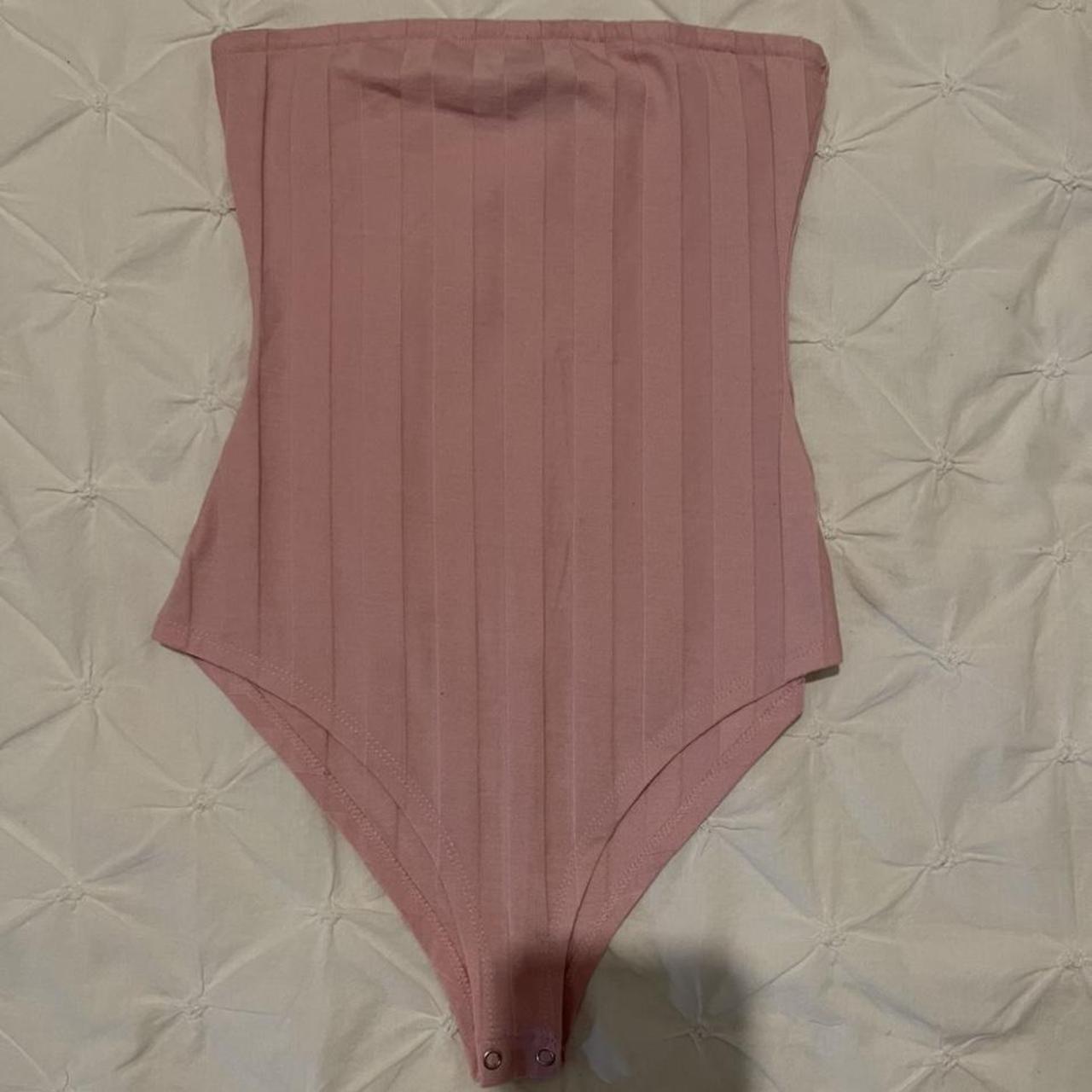 Pink Striped Bodysuit From Select Still In Very Depop 3882