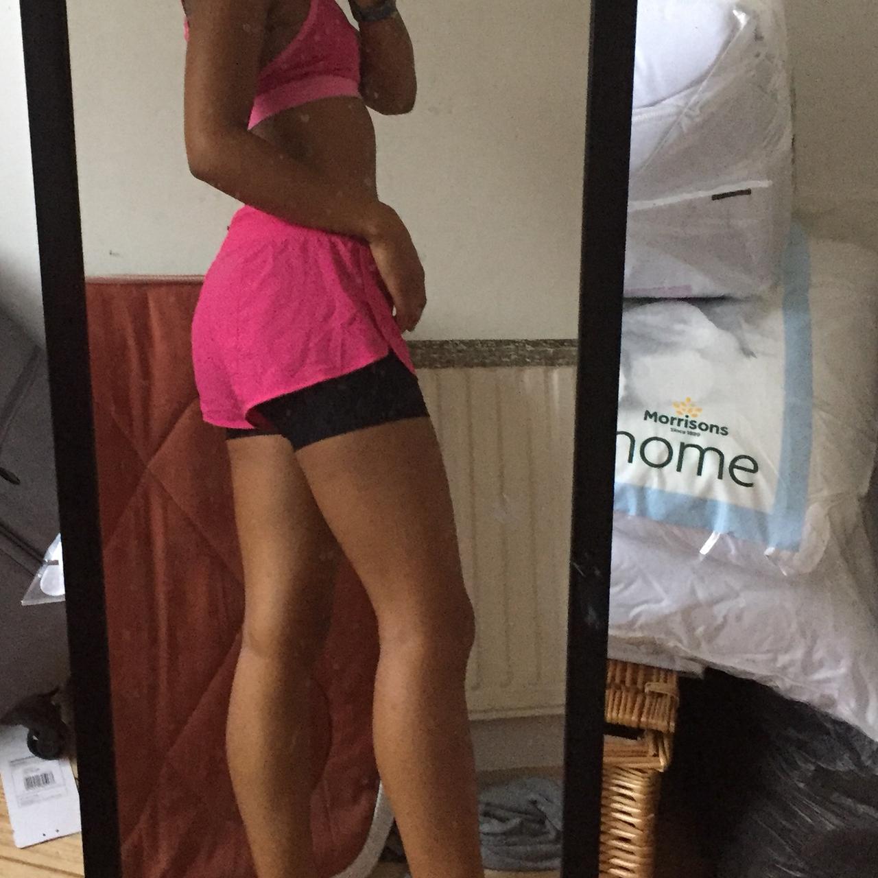 double layer shorts nike