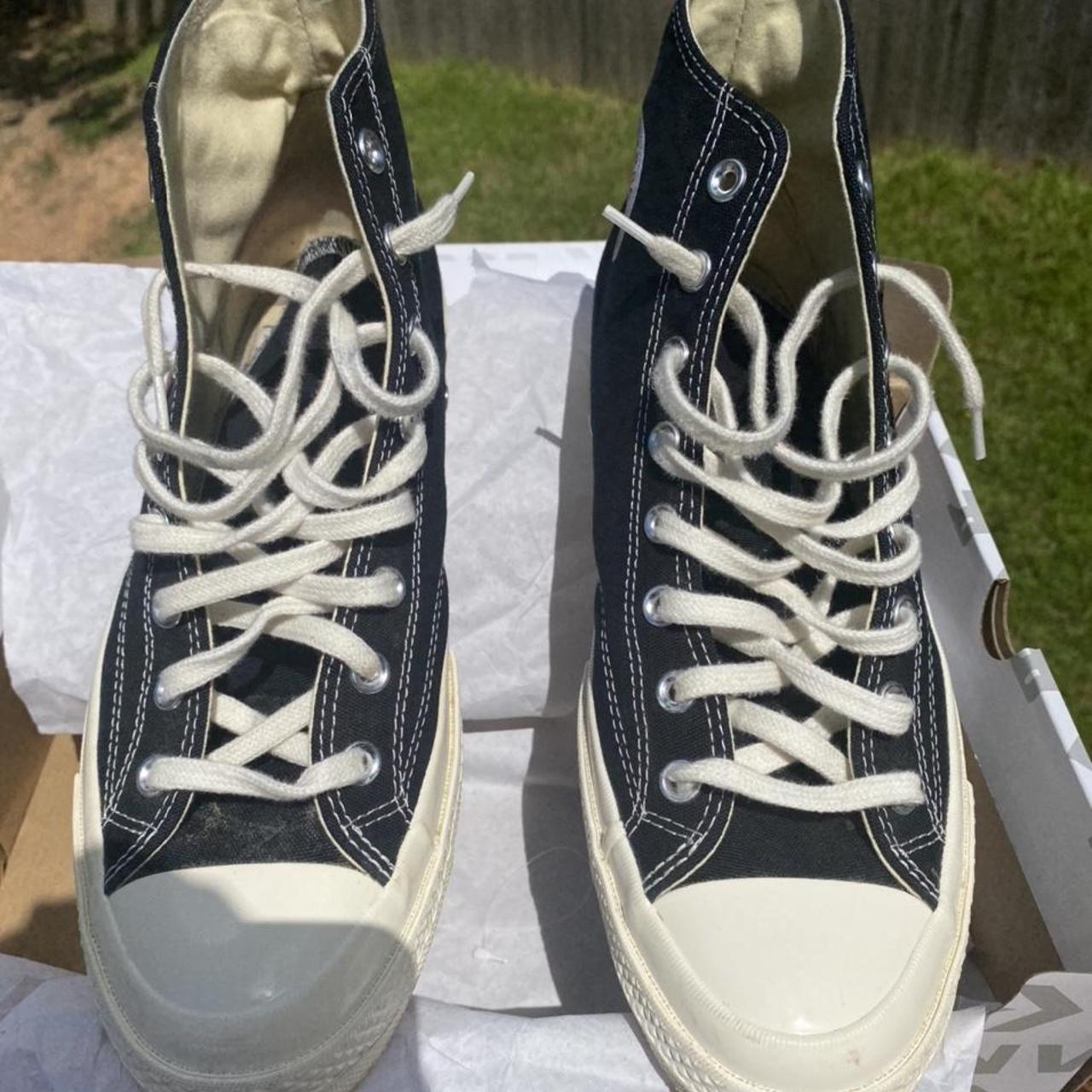 CDG converse for sale Almost new Worn 2x Got small... Depop