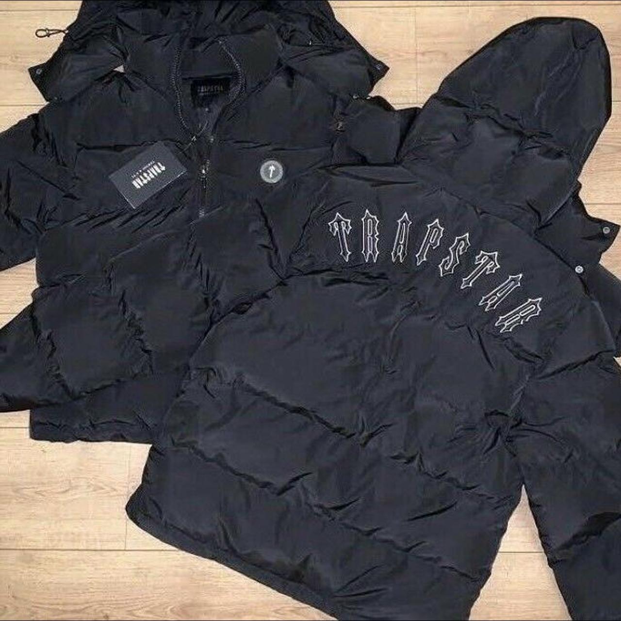 Trapstar coat black with detachable hood (SOLD) Depop