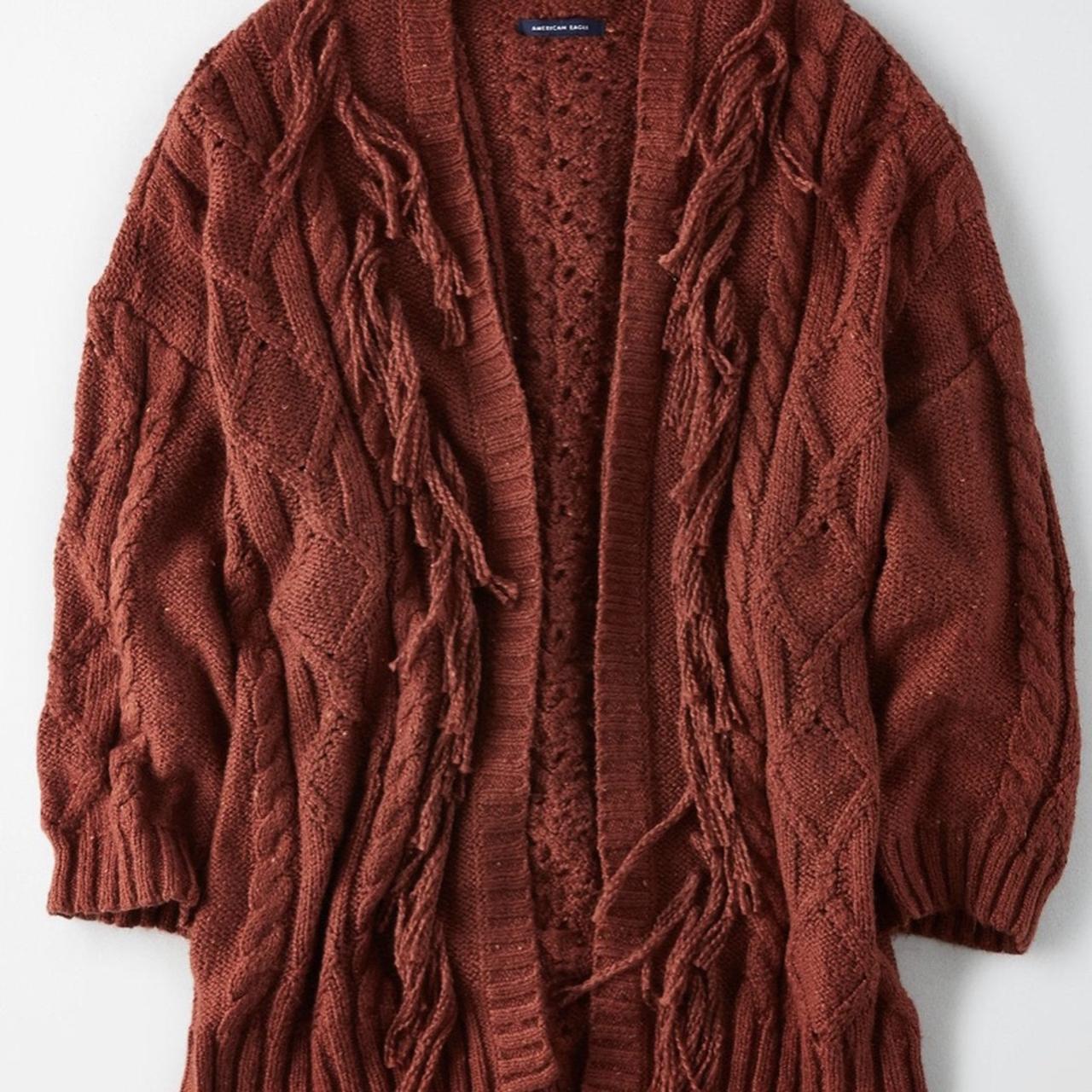 American eagle fringe cardigan best sale