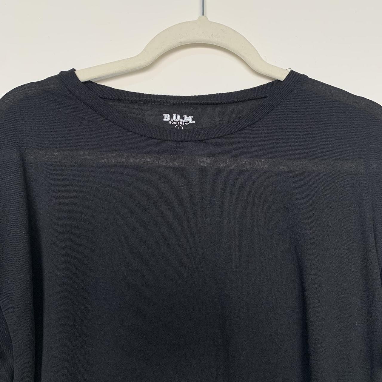 B.U.M. Equipment Women's Black Tshirt Depop