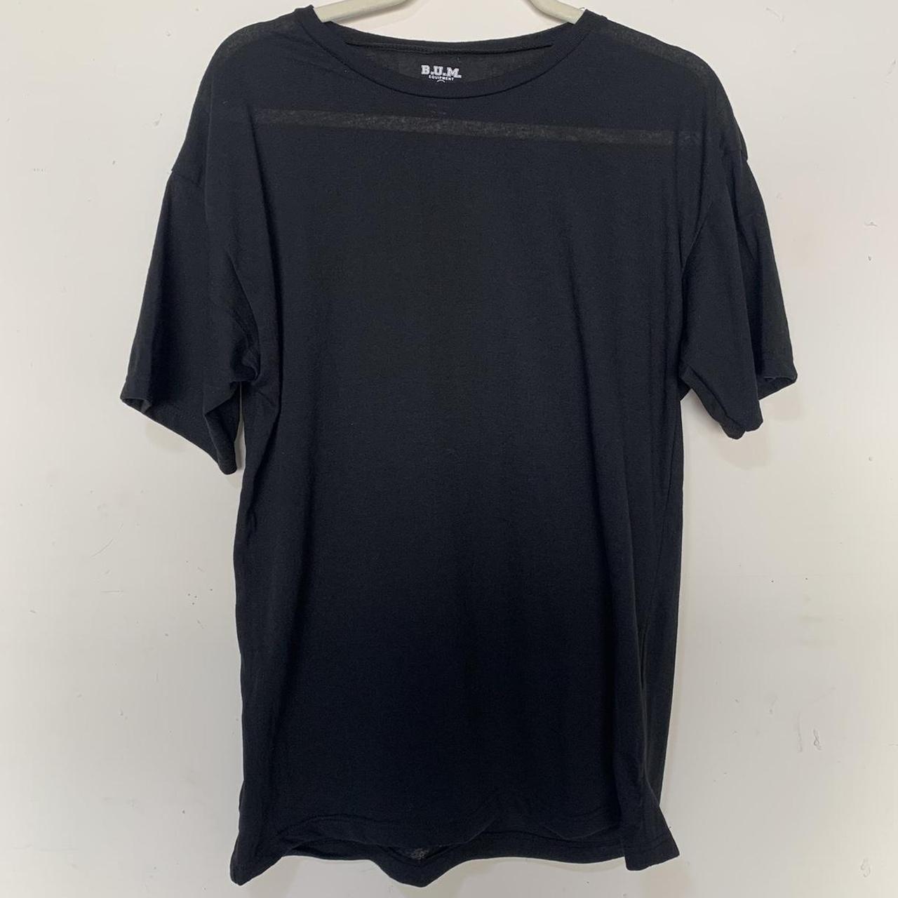 B.U.M. Equipment Women's Black Tshirt Depop