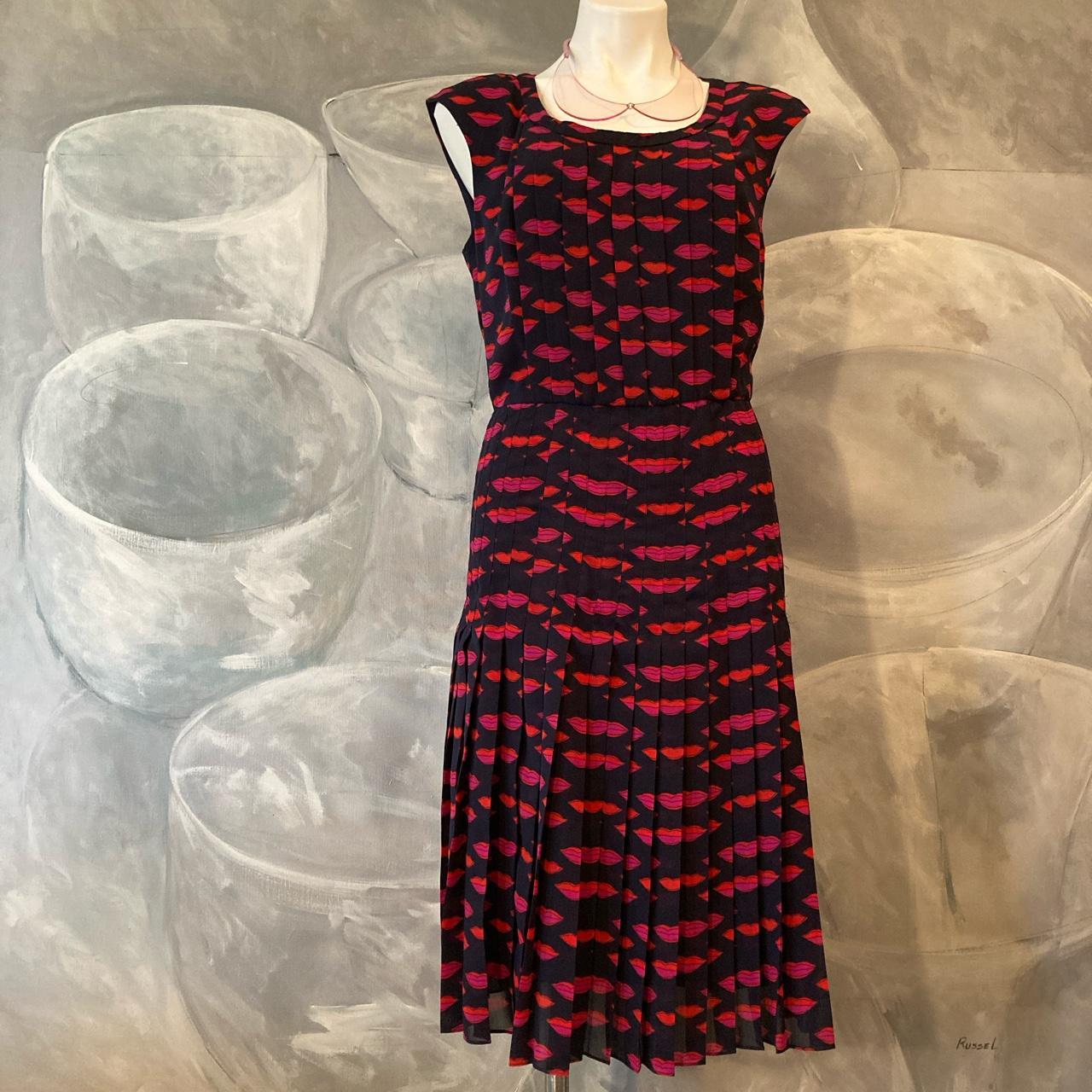 Halogen Women S Black And Purple Dress Depop