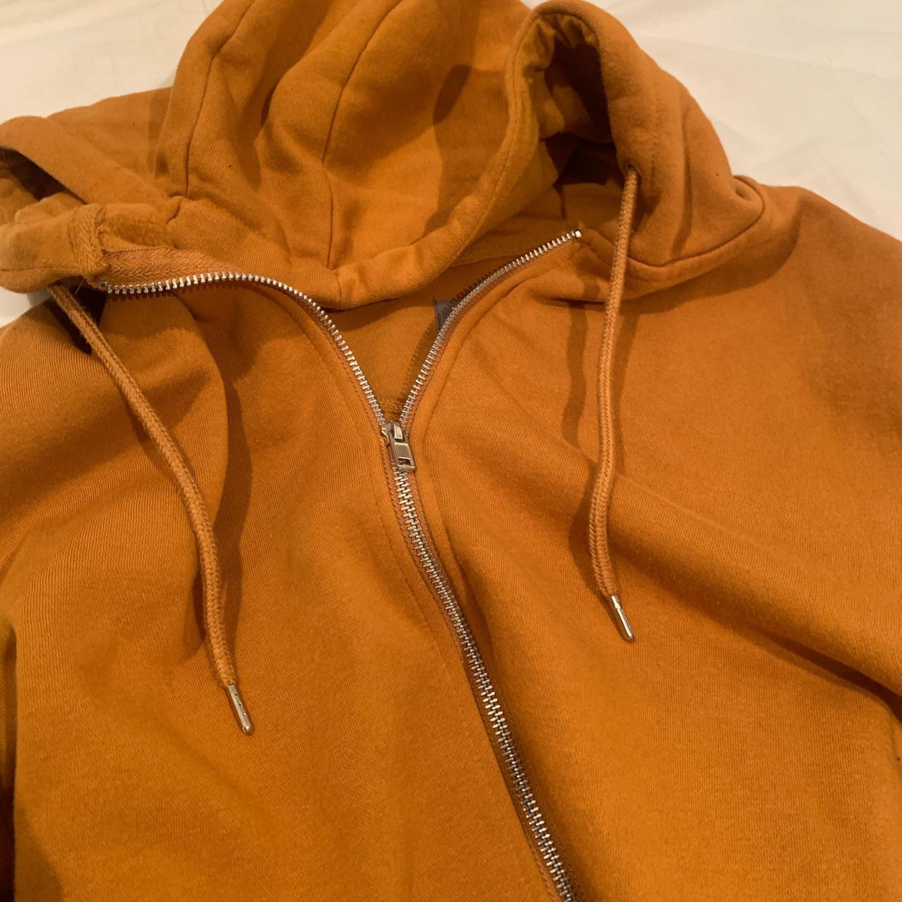 Mustard / yellow zip up hoodie Size L because I... Depop
