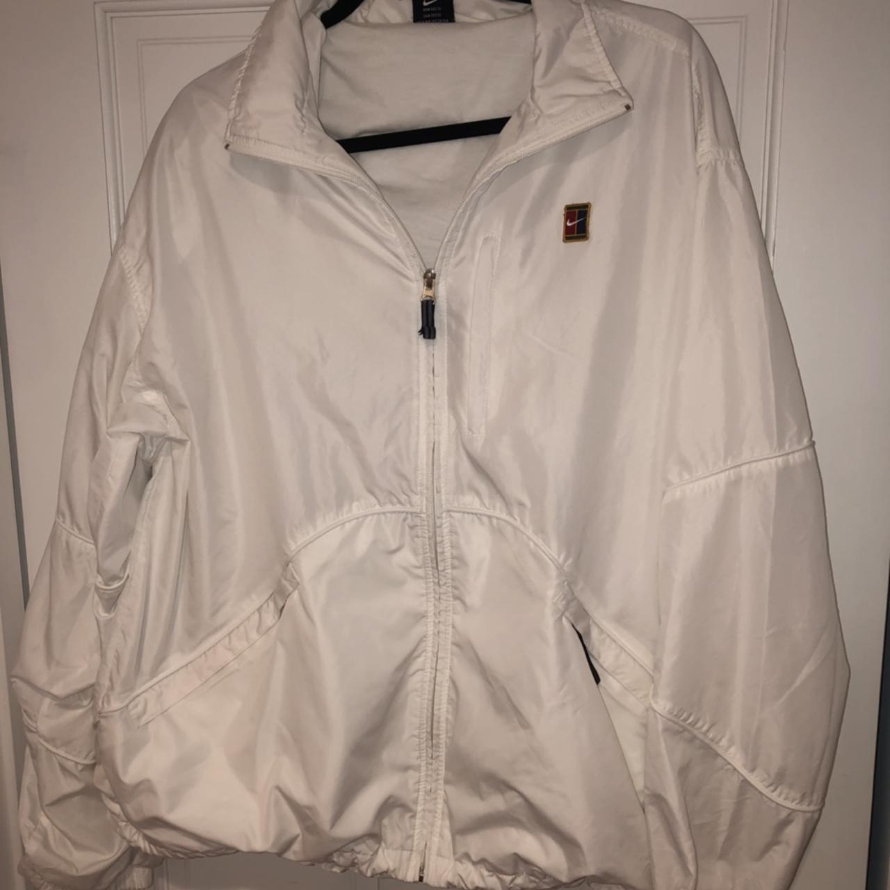 mens nike windbreaker white