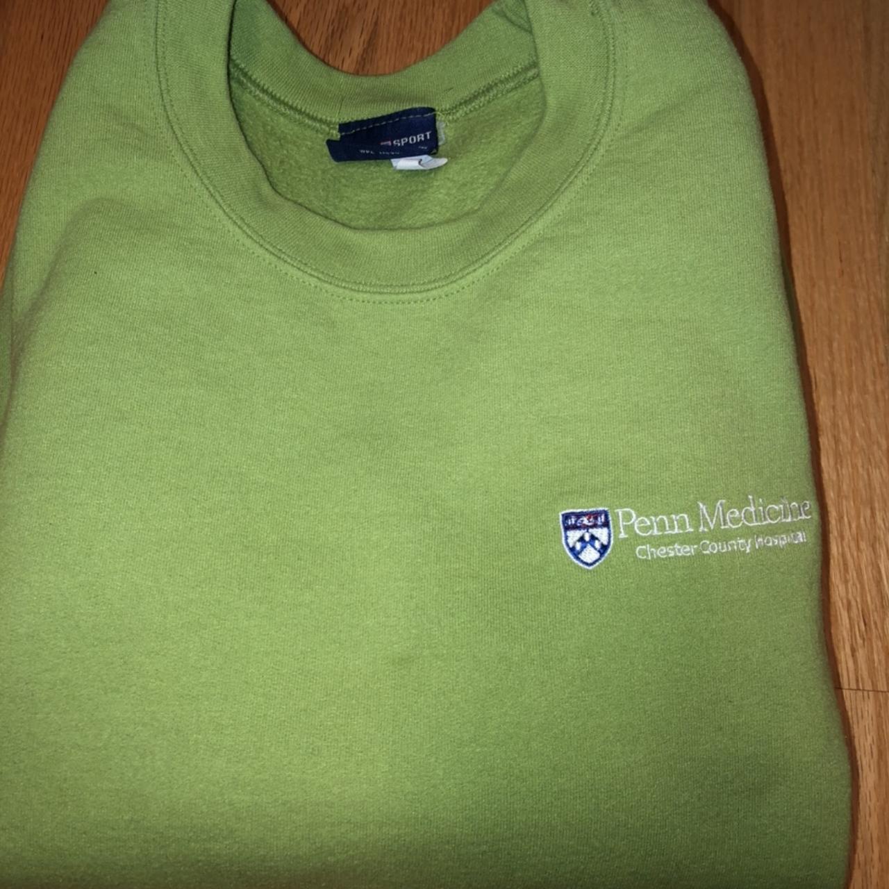 Lime green Penn Medicine sweatshirt logo on front. Depop