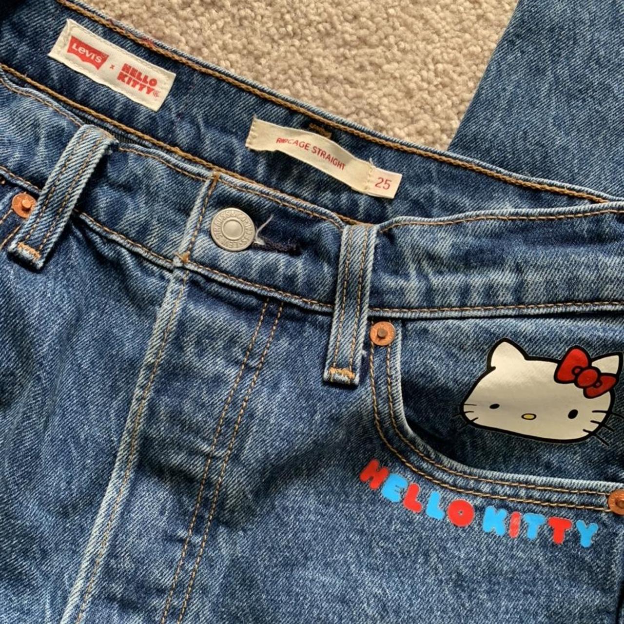 Levi’s Hello Kitty Ribcage Straight Jeans Denim Size Depop