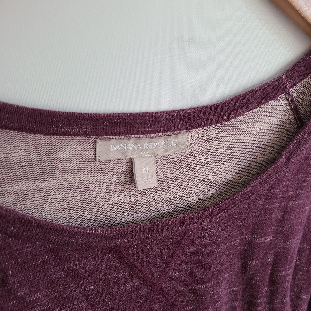 Banana Republic crew neck sweater Thick burgundy... - Depop