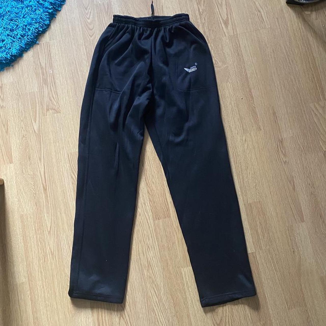BLACK STRAIGHT LEG JOGGERS SIZE LARGE Depop