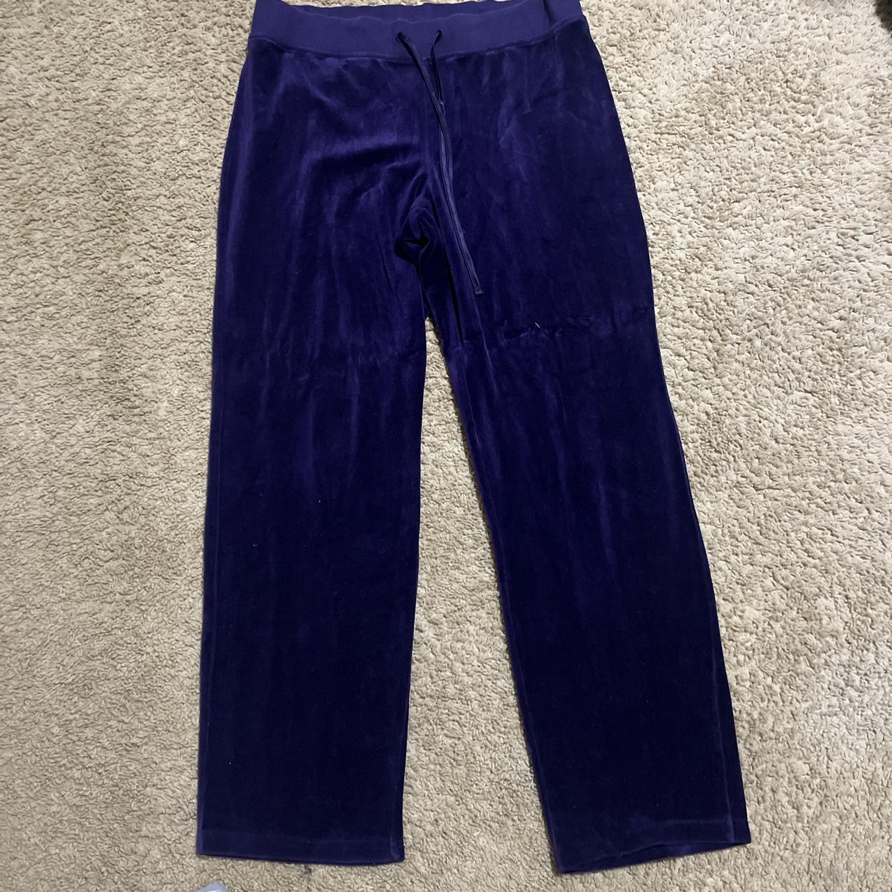 Thrifted Wide leg purple track suit - Depop