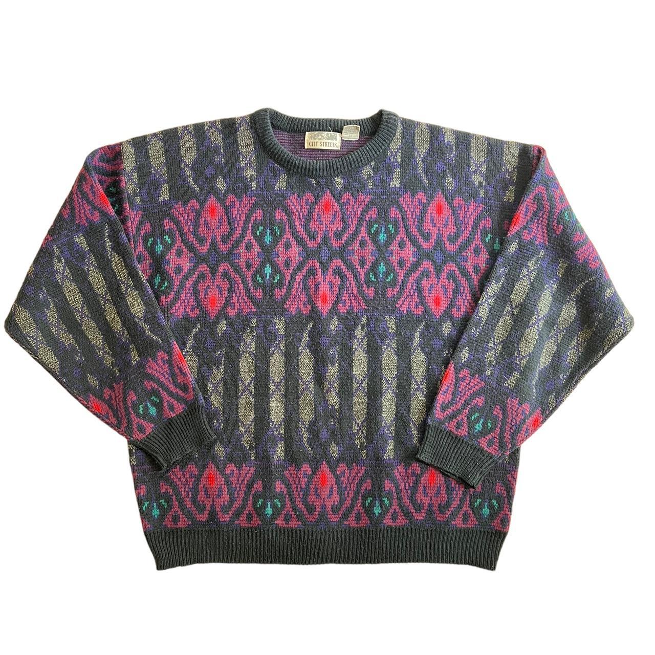 Vintage 90’s City Streets Sweater - Depop