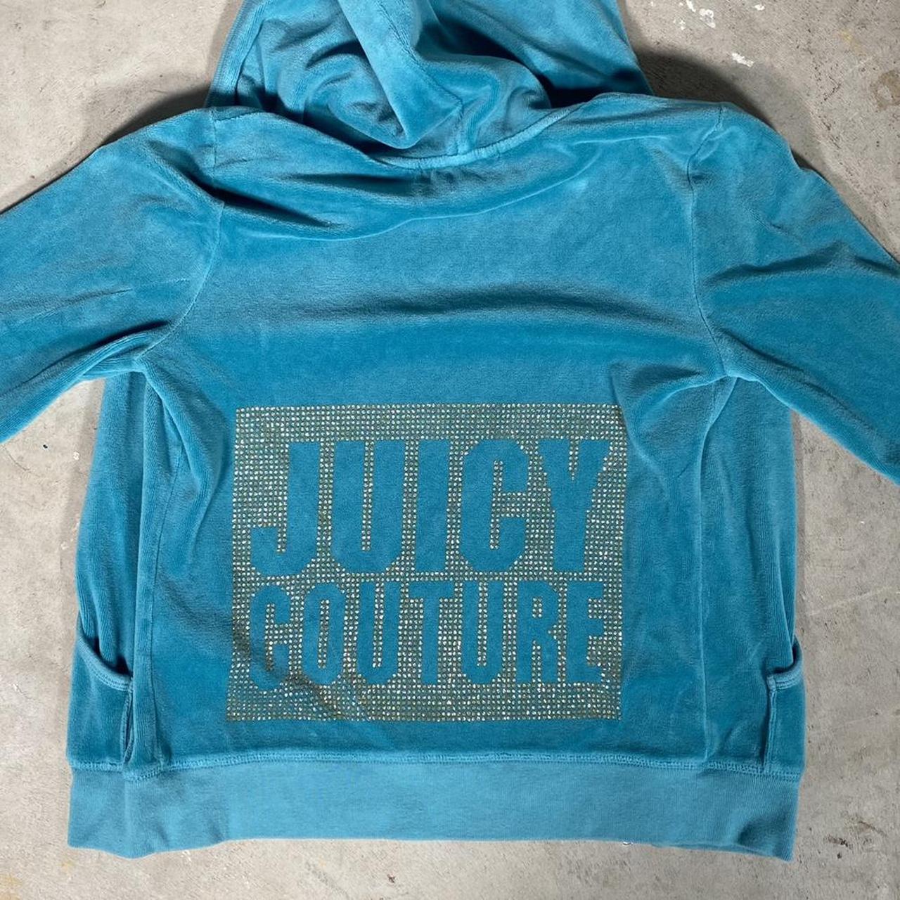 Juicy Couture Women's Blue Sweatshirt | Depop