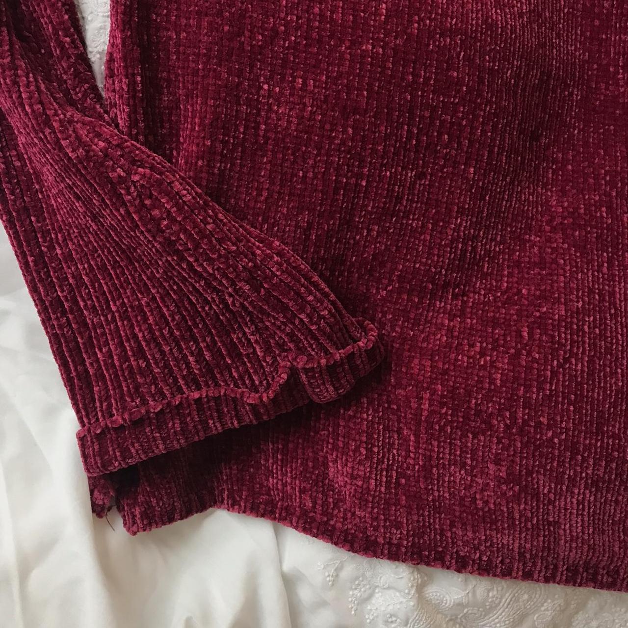 Amazing pink chenille knitted jumper with bell... - Depop