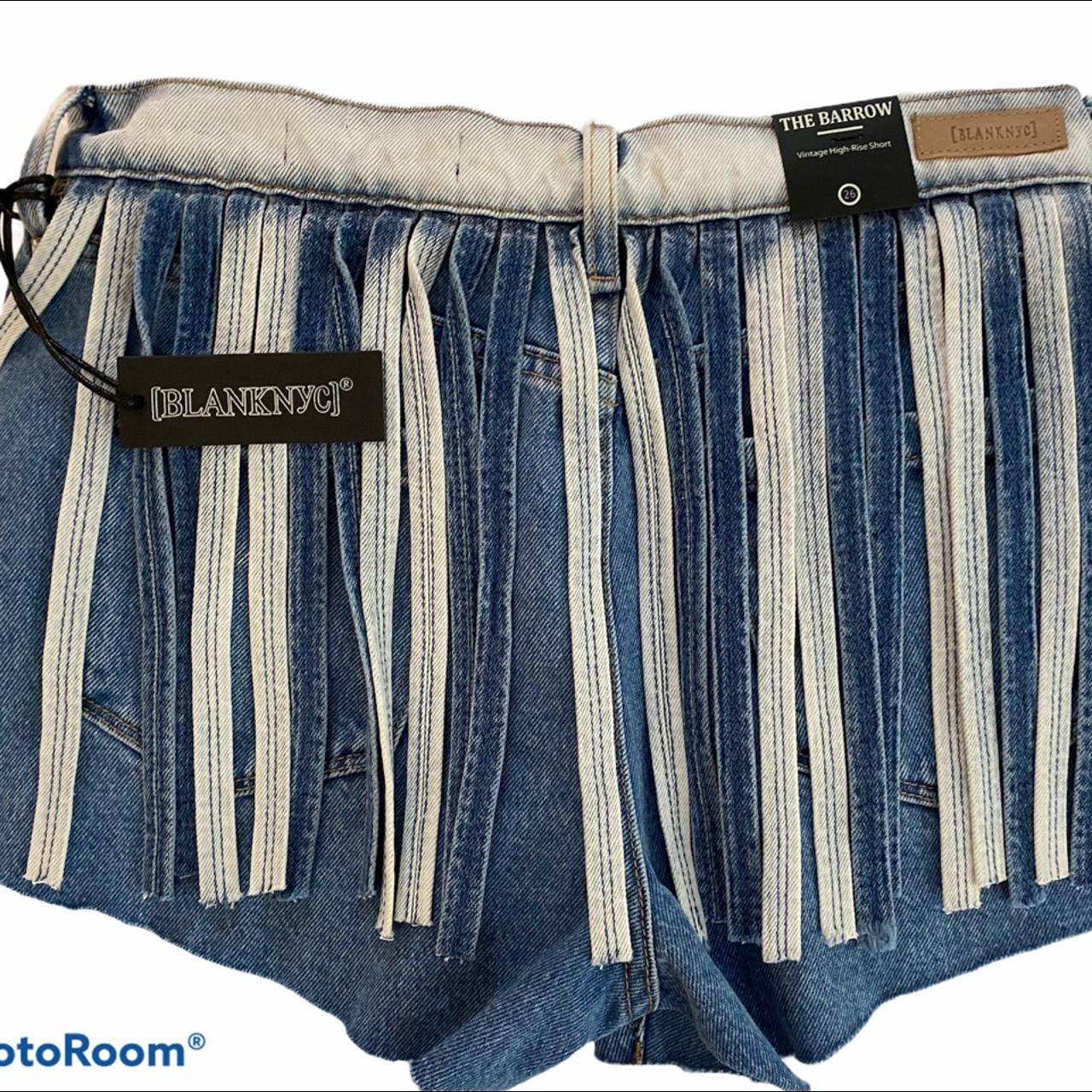 BLANK NYC Fringe Denim Shorts. Called the barrow and... - Depop