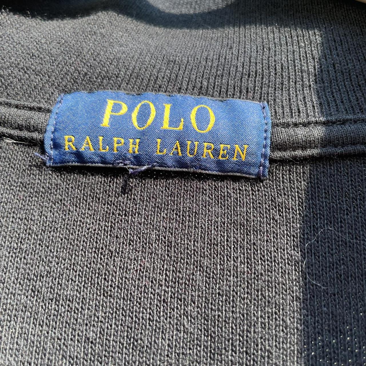 Polo Ralph Lauren black knitted quarter zip sweater... - Depop