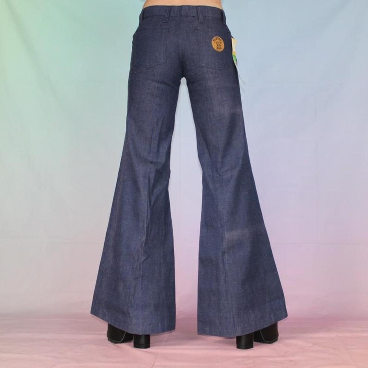 Vintage 70s jeans bell bottoms wide leg 🌈 Vintage... - Depop