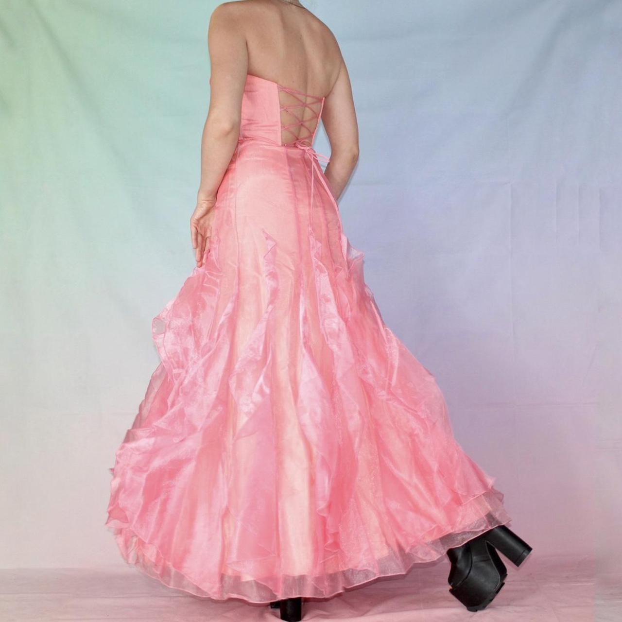 Vintage corset prom dress 💿 y2k or late 90s... Depop