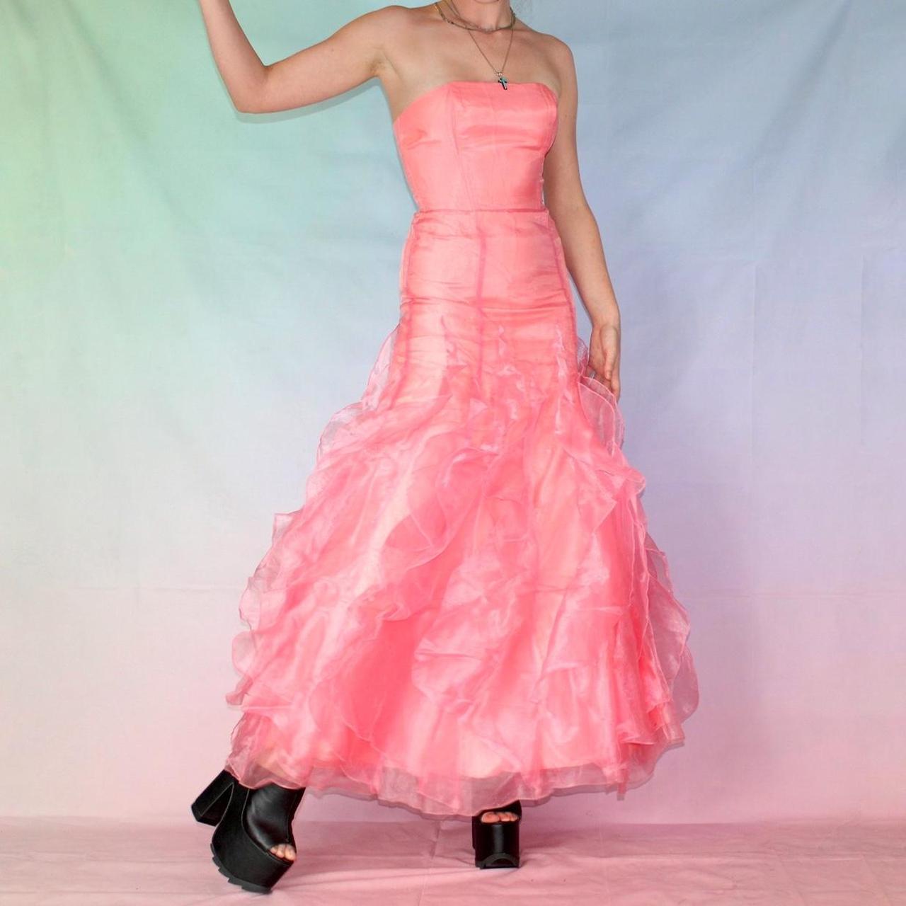 Vintage corset prom dress 💿 y2k or late 90s... Depop