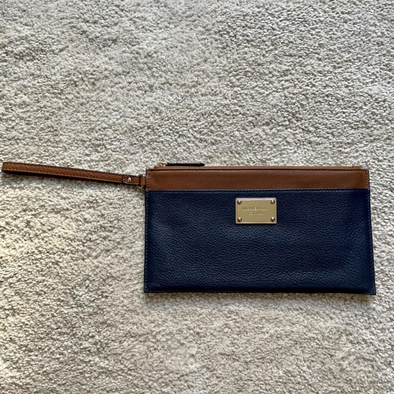 Michael Kors leather wristlet clutch wallet. Depop