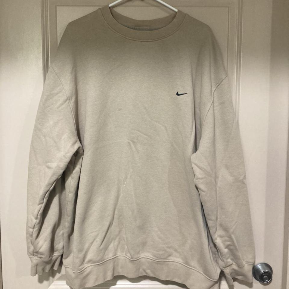 nike cream crewneck