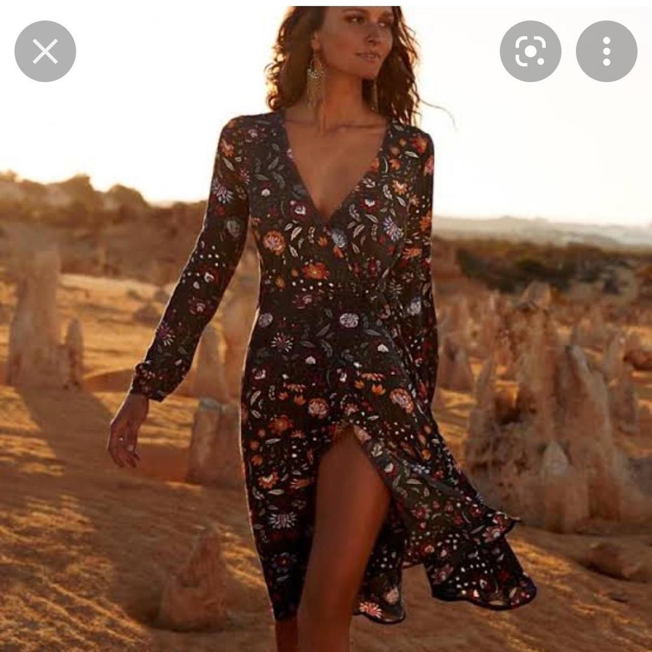 tigerlily wrap dress