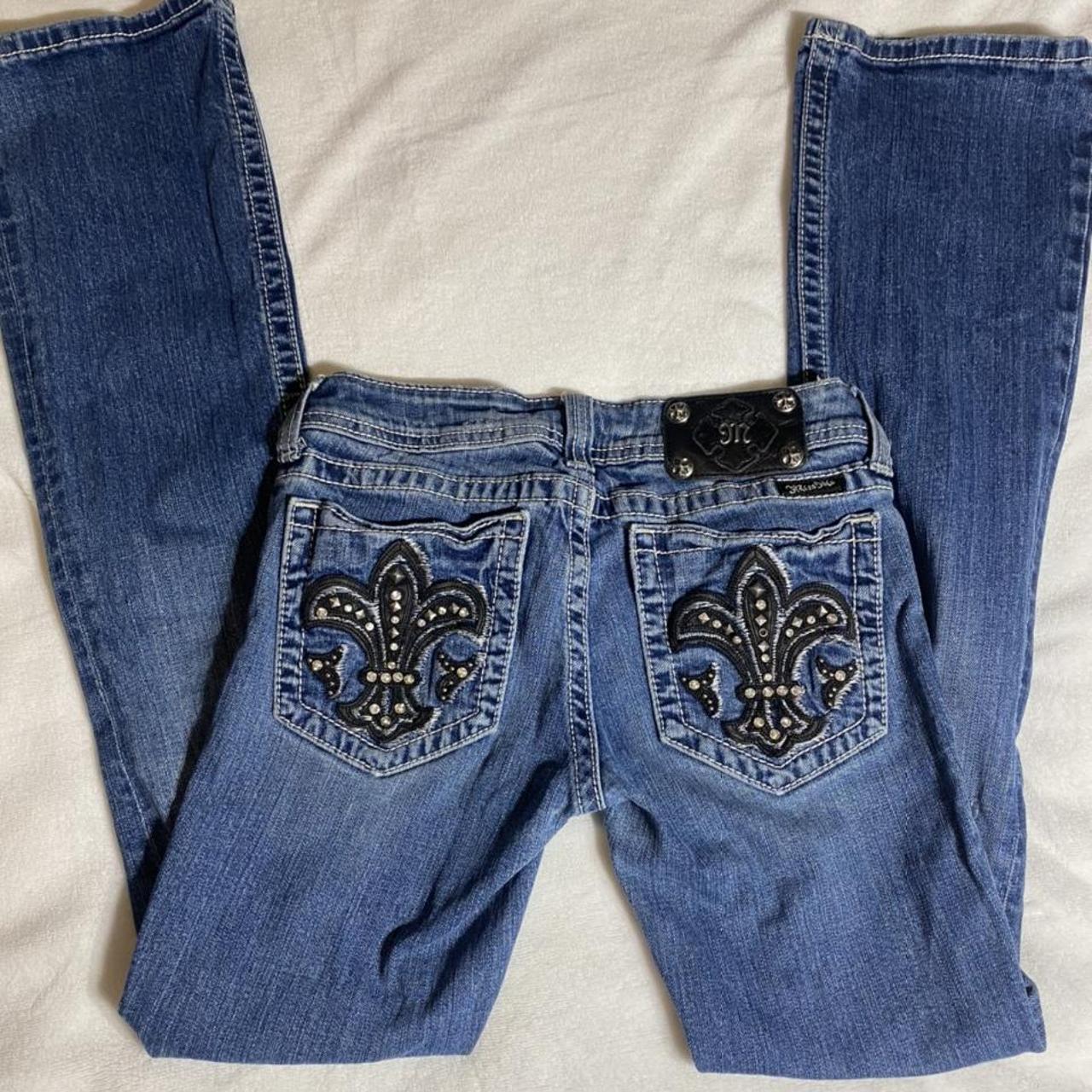 Bootcutflare Miss Me Jeans Rhinestone Cross On The Depop 8689