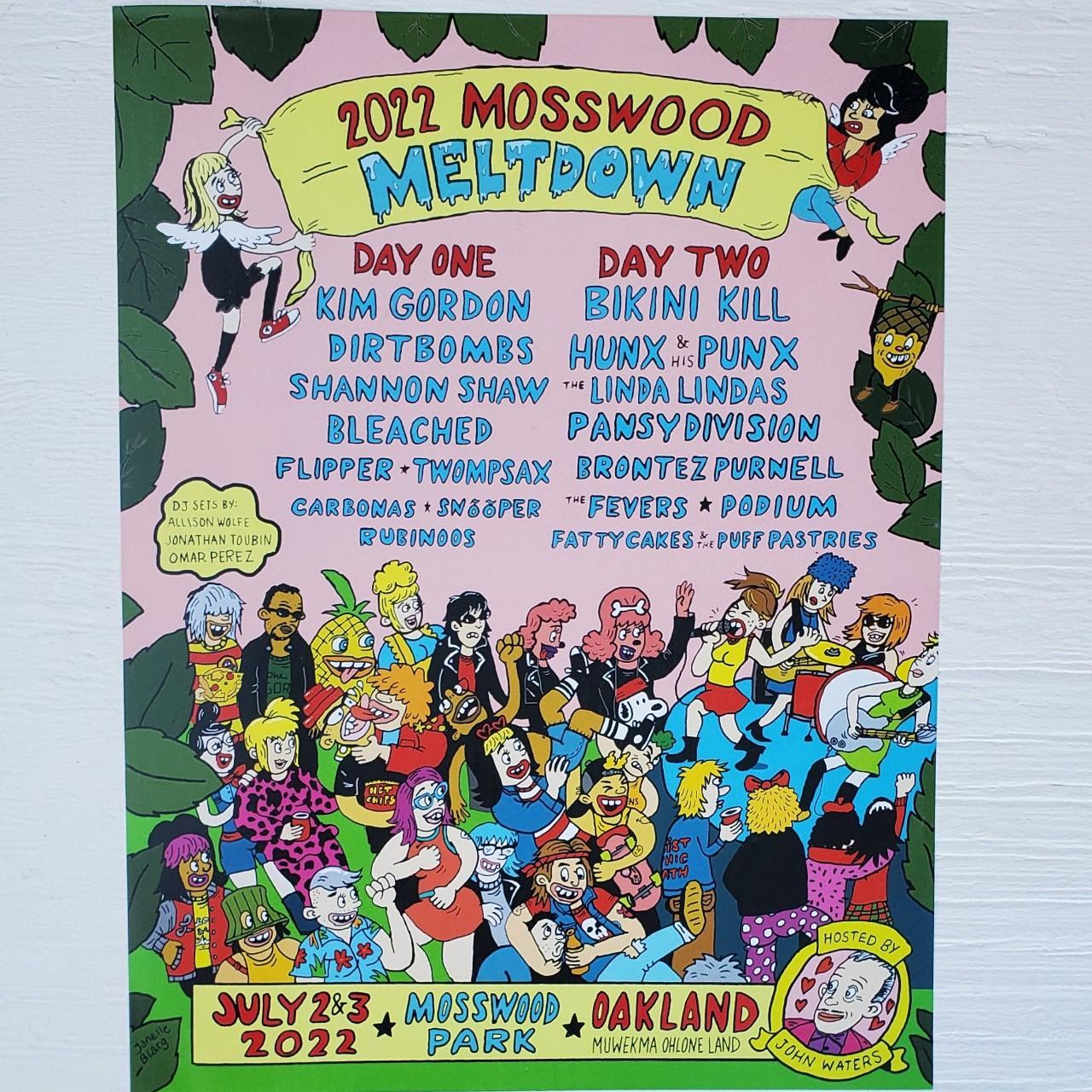 Mosswood Meltdown 2022 Oakland CA music festival... Depop