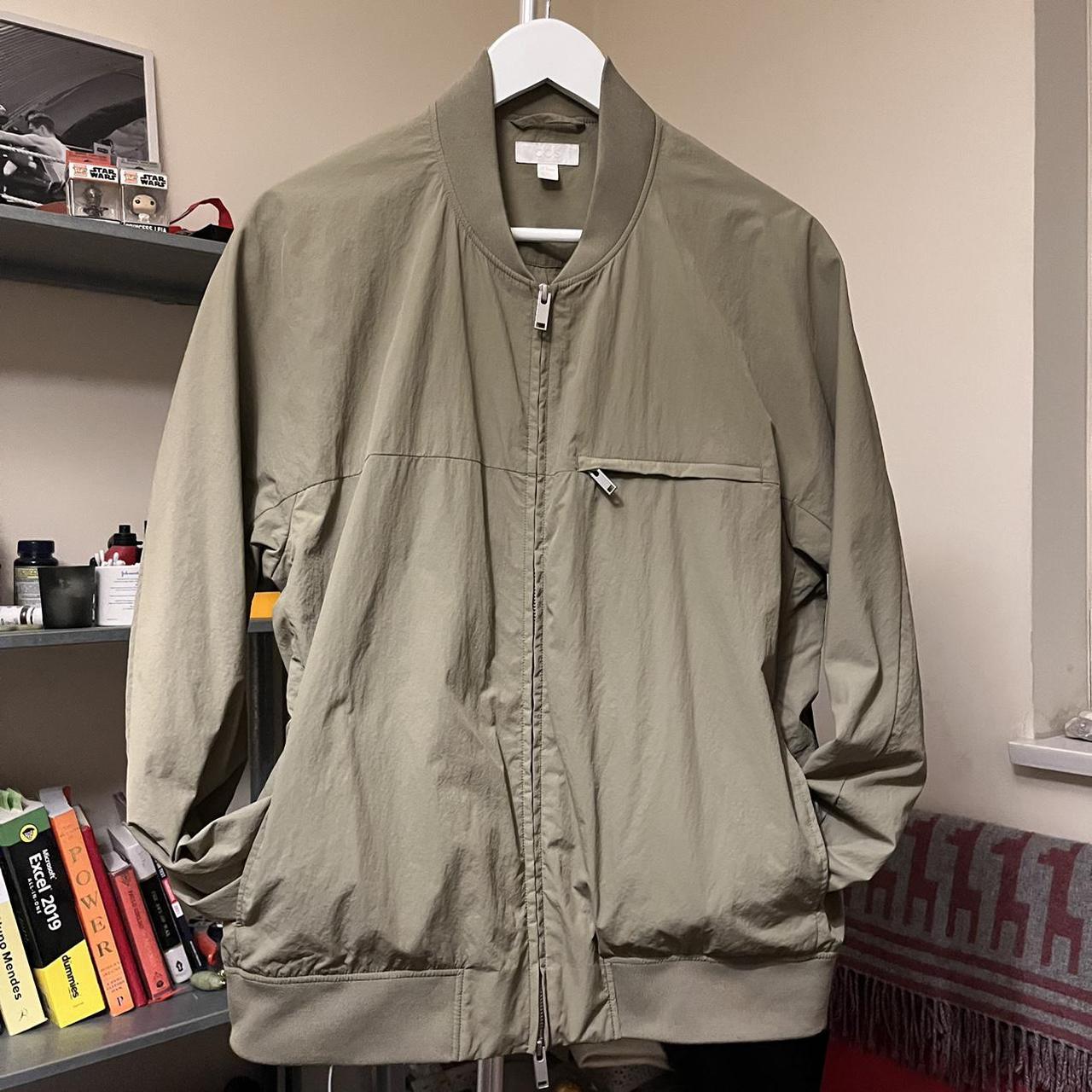 COS olive light bomber jacket - double zip Great... - Depop