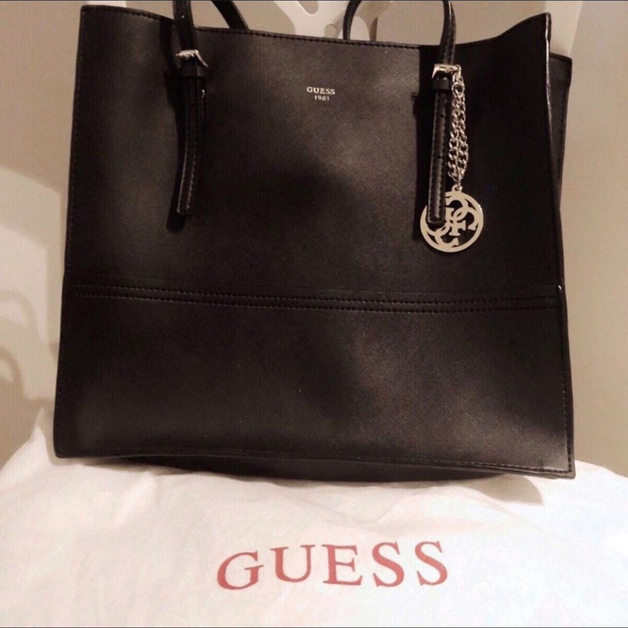 Borsa guess nera outlet pelle