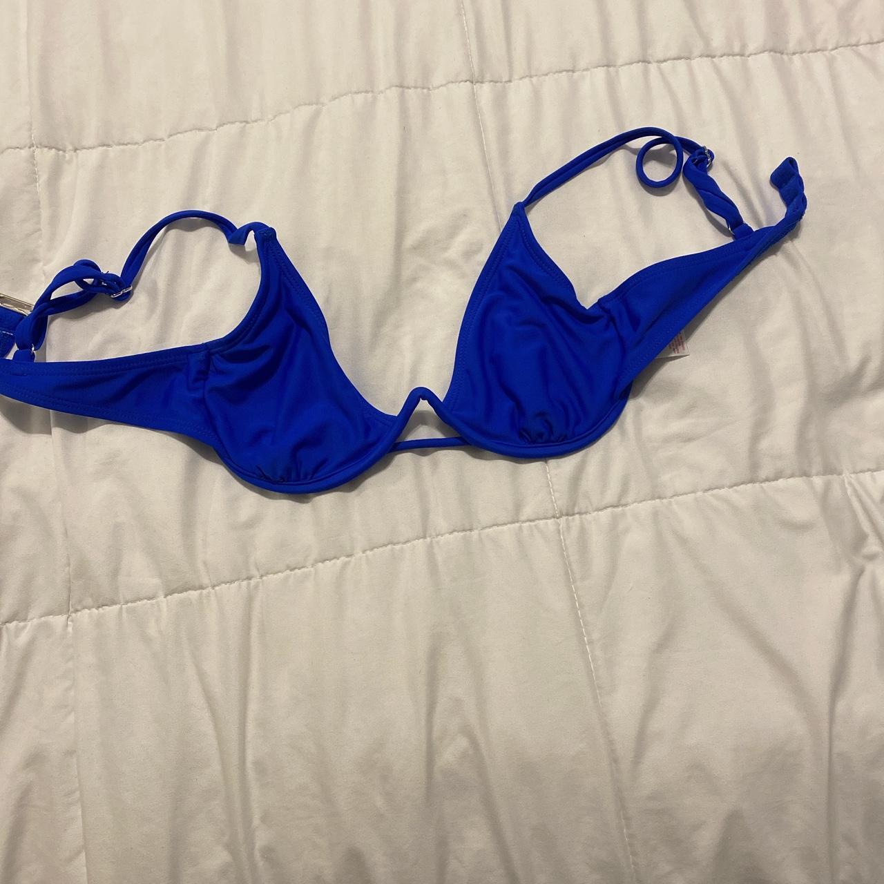 TARGET ROYAL BLUE UNDERWIRE BIKINI TOP Depop