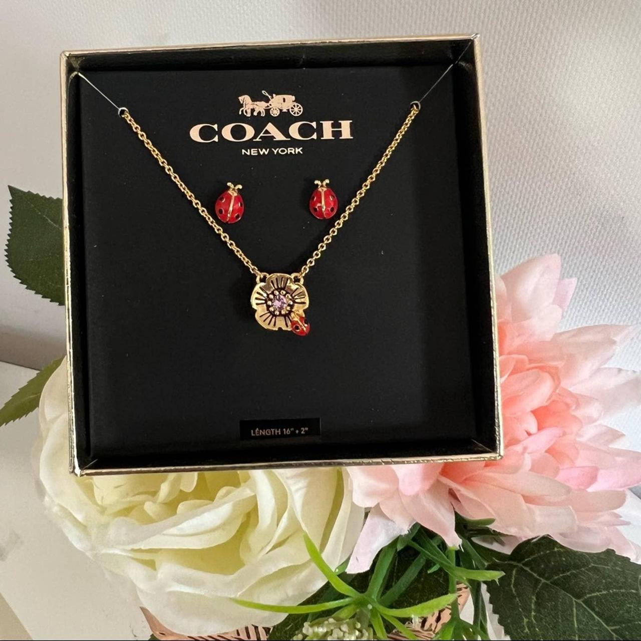 coach ladybug necklace