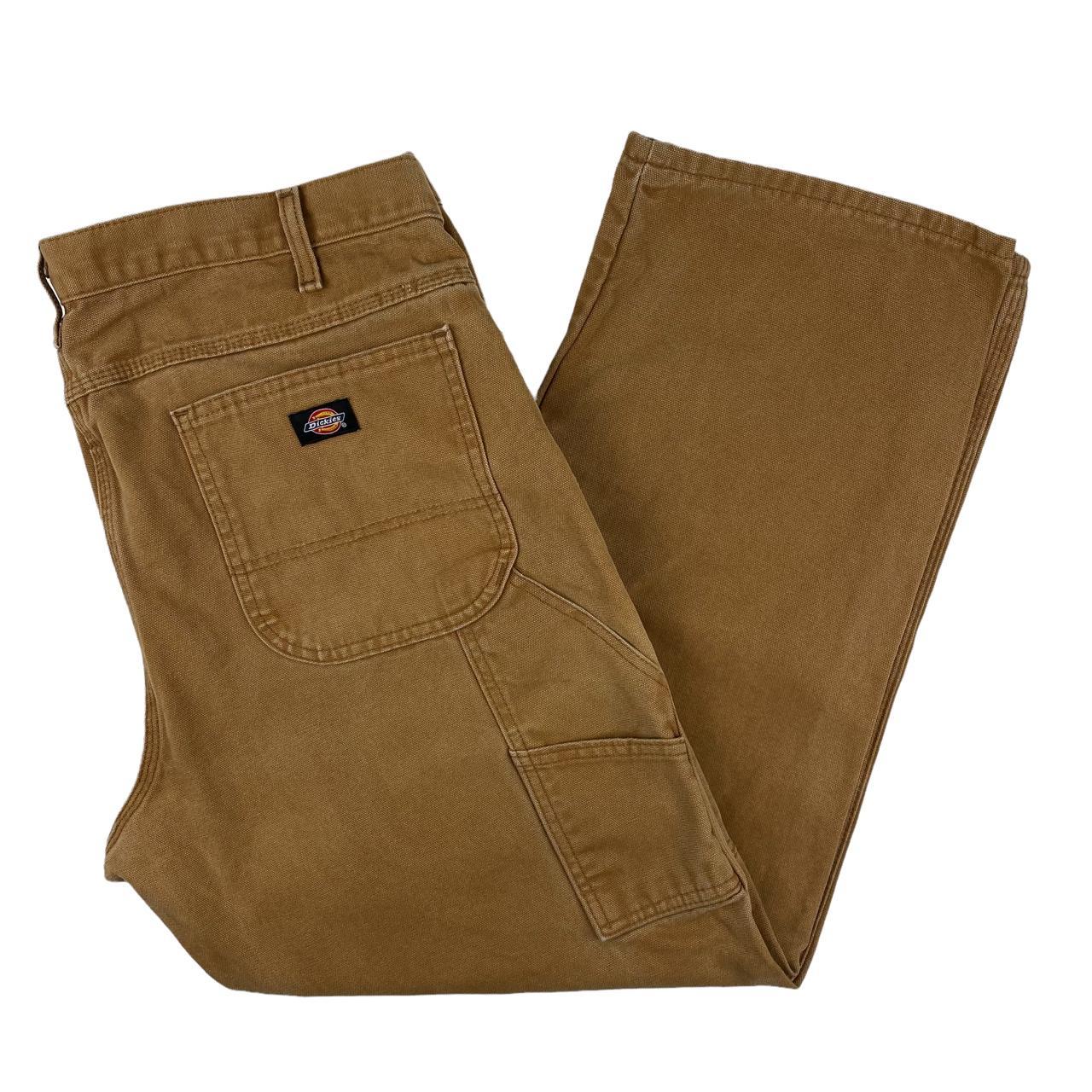 Vintage Dickies Carpenter Jeans Work Pants Tan 38” x... - Depop