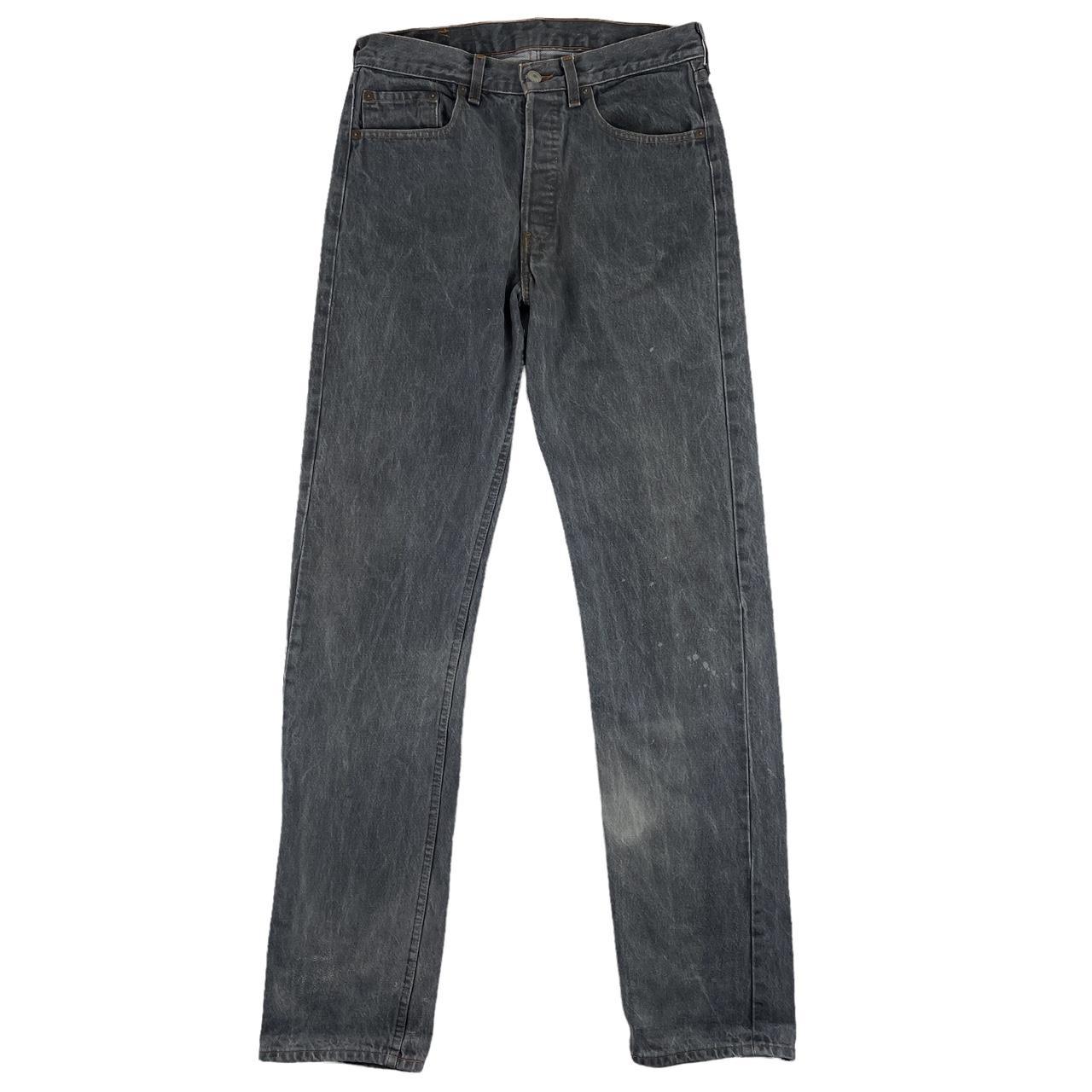 Vintage Levi’s 501 Straight Fit Jeans Grey 30” x... - Depop