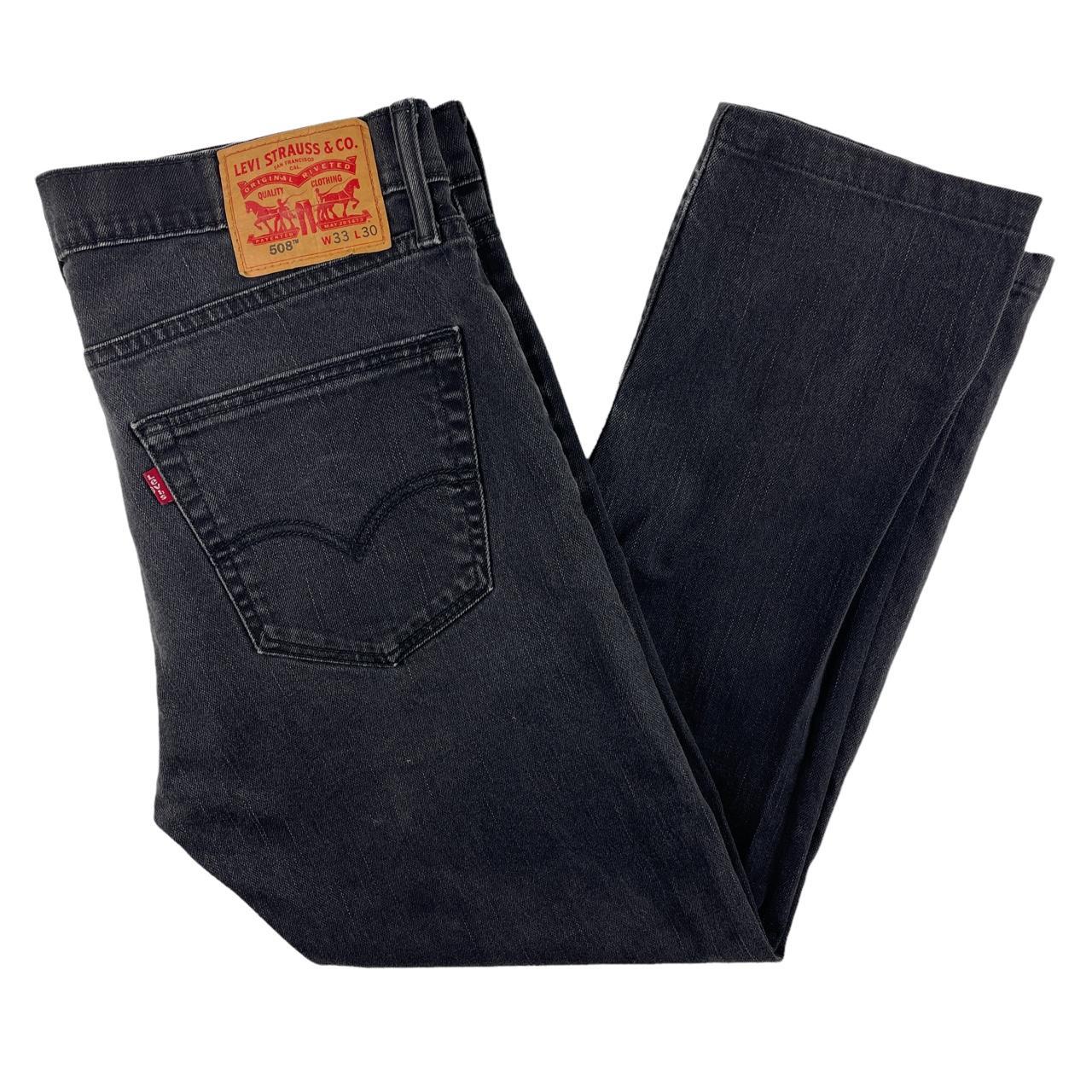 Vintage Levi’s 508 Tapered Fit Jeans Black 33” x... - Depop
