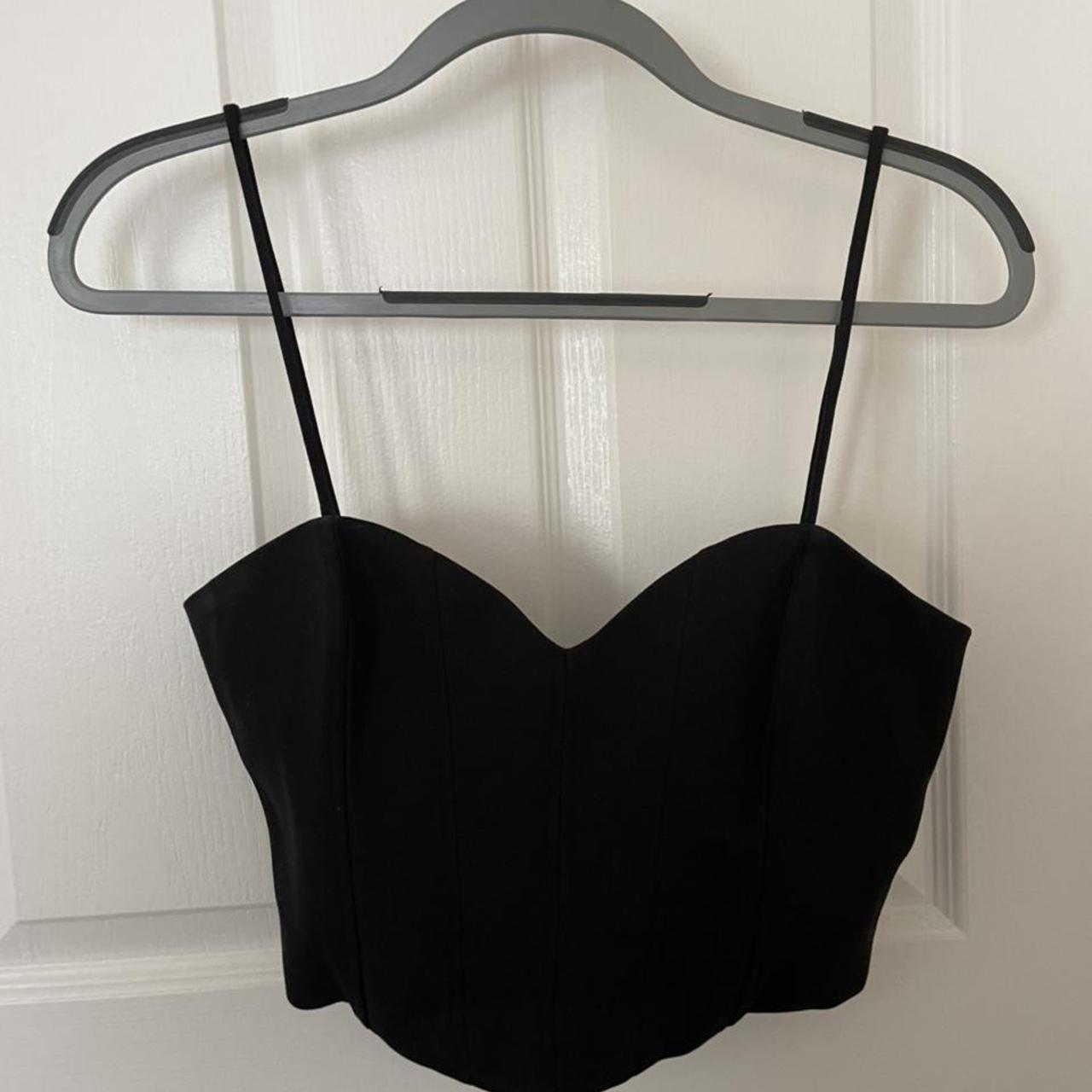 Zara Women's Black Corset Depop