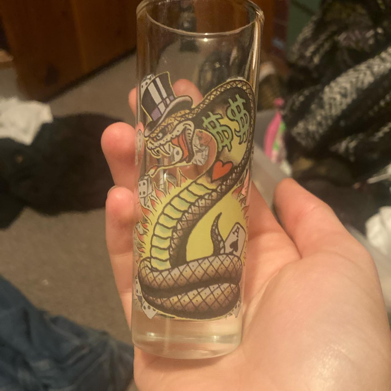 Ed hardy snake shot glass Depop