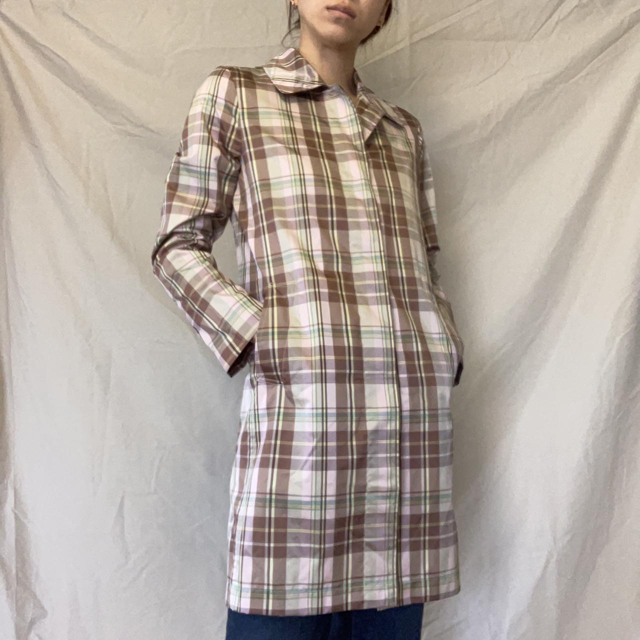 plaid raincoat