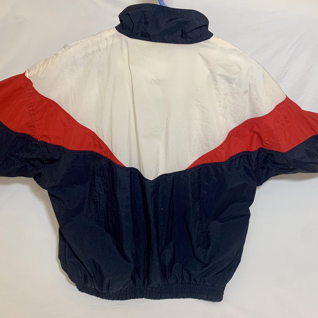 FILA vintage red, white, and blue windbreaker jacket... - Depop